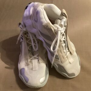 EUC Adidas White High-Top Sneakers